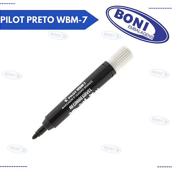 MARCADOR QUADRO BRANCO PILOT PRETO WBM-7