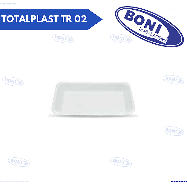 BANDEJA ISOPOR TOTALPLAST TR 02 C/100