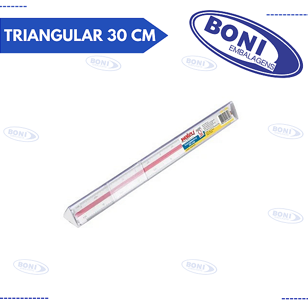 ESCALÍMETRO TRIANGULAR 30 CM WALEU