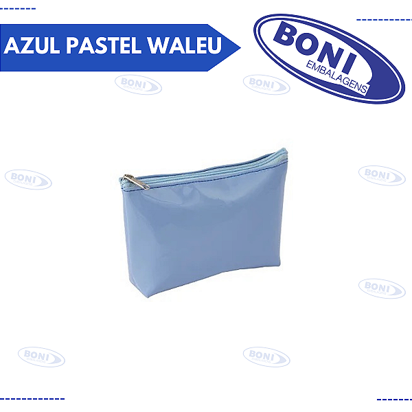 NECESSAIRE VERNIZ GLITTER AZUL PASTEL WALEU