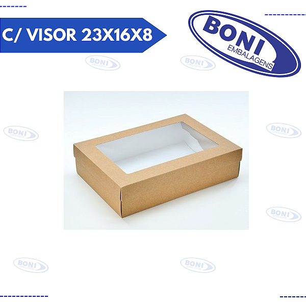 CAIXA CAMISA KRAFT P C/ VISOR 23X16X8