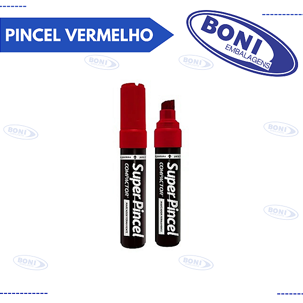 MARCADOR SUPER PINCEL VERMELHO COMPACTOR