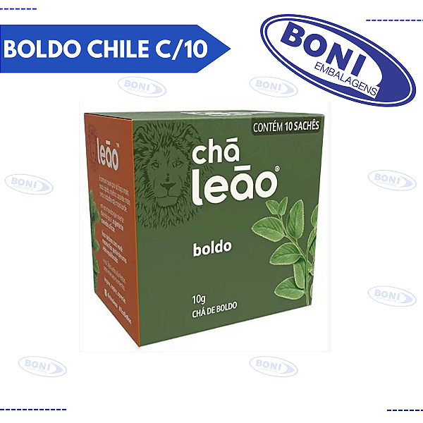 CHÁ MATE LEÃO BOLDO CHILE C/10 SACHÊ