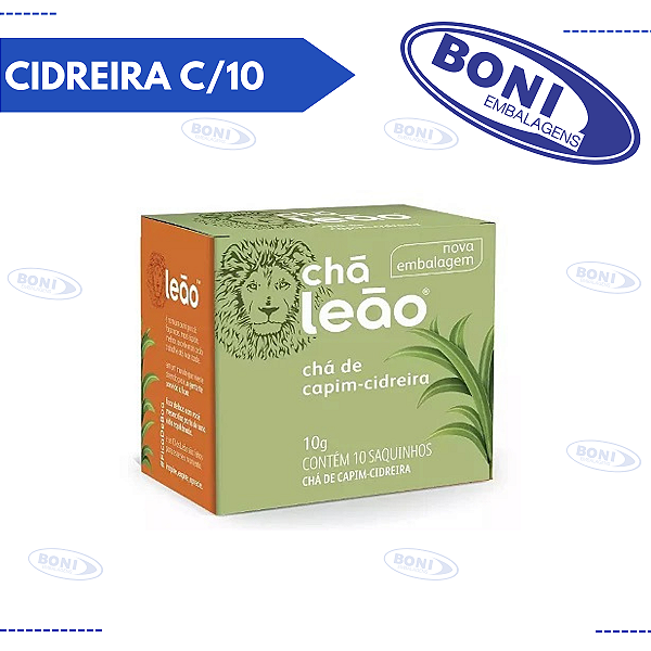 CHÁ MATE LEÃO CIDREIRA C/10 SACHÊ