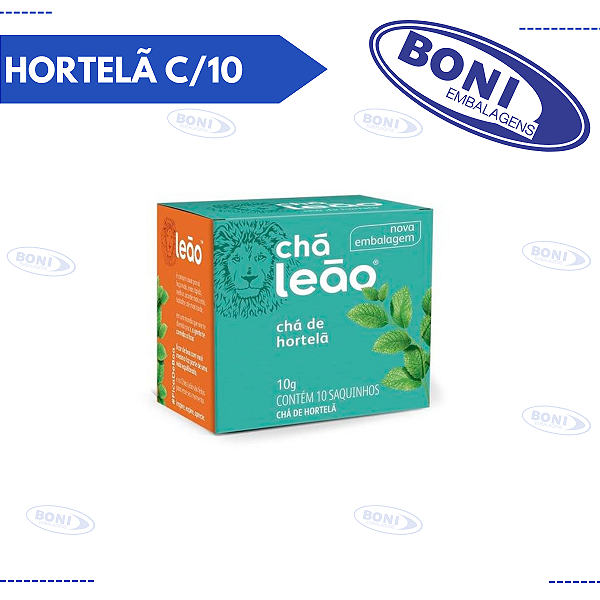 CHÁ MATE LEÃO HORTELÃ C/10 SACHÊ