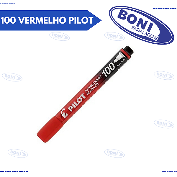 MARCADOR PERMANENTE SCA 100 VERMELHO PILOT
