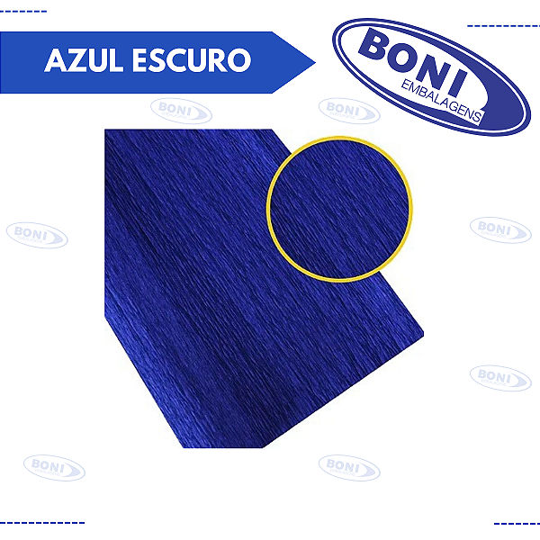 PAPEL CREPOM AZUL ESCURO