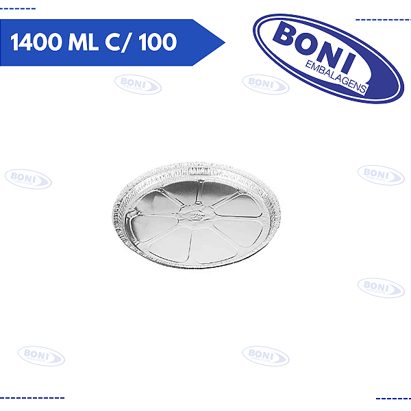BANDEJA DE ALUMÍNIO RW30 1400 ML C/ 100 WYDA