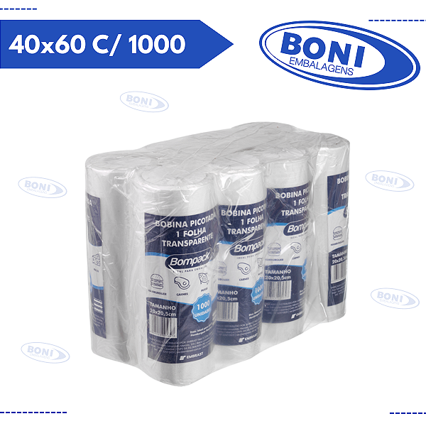 BOBINA PICOTADA FOLHA 40x60 C/ 1000