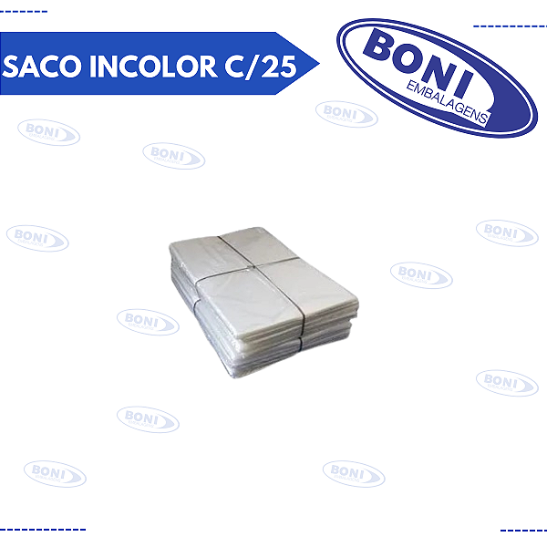SACO CESTA INCOLOR 50X70 PCT C/ 25
