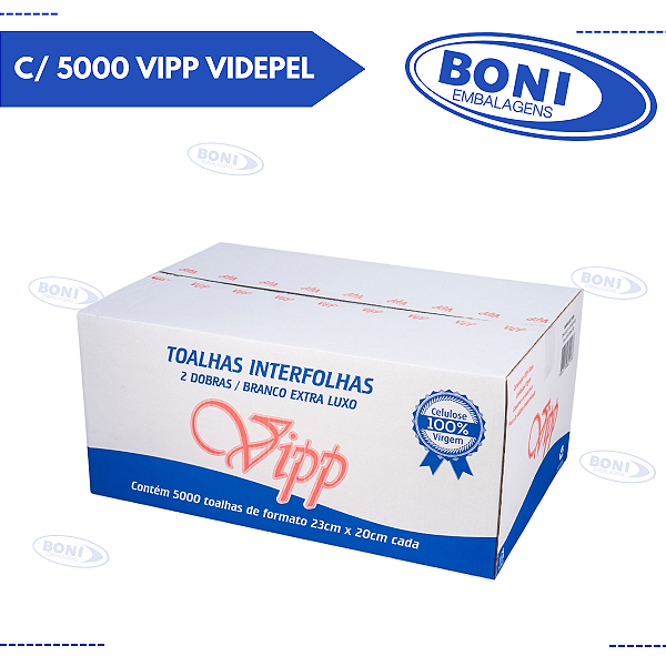 GUARDANAPO CAI CAI INTERFOLHA C/ 5000 VIPP VIDEPEL