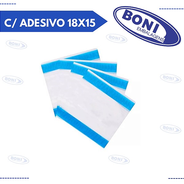 PLÁSTICO PARA NF C/ ADESIVO 18X15 c/ 1000