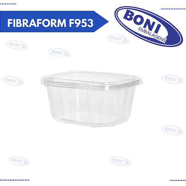 POTE RETANGULAR FIBRAFORM F953 C/ LACRE 480 ML
