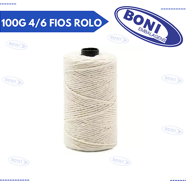 BARBANTE CRU 100G 4/6 FIOS ROLO 101M