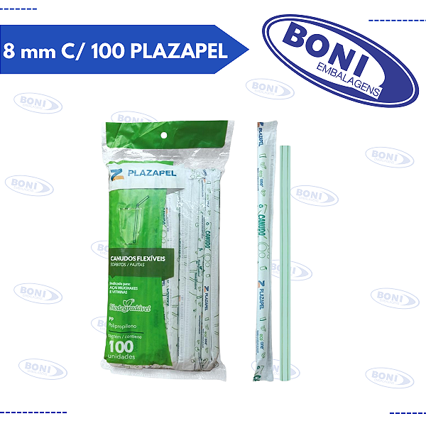 CANUDO BIO VITAMINA 8 mm C/ 100 PLAZAPEL