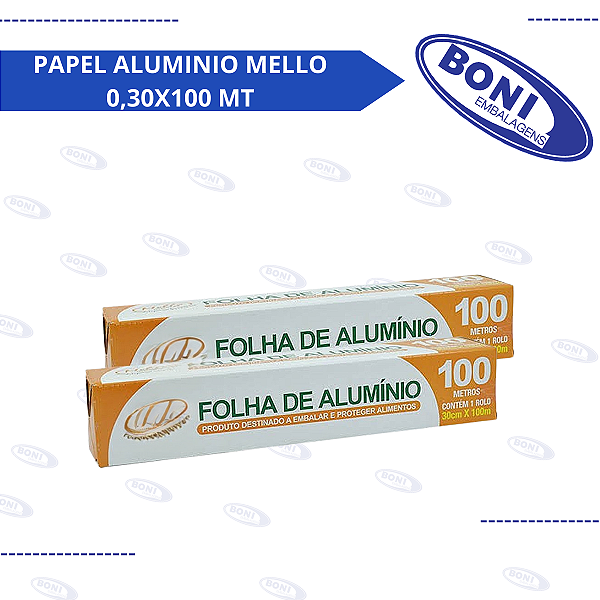 PAPEL ALUMINIO MELLO 0,30X100 MT