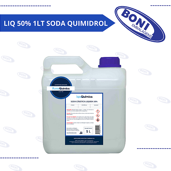HIDROXIDO DE SODIO LIQUIDO 50% 1LT SODA QUIMIDROL
