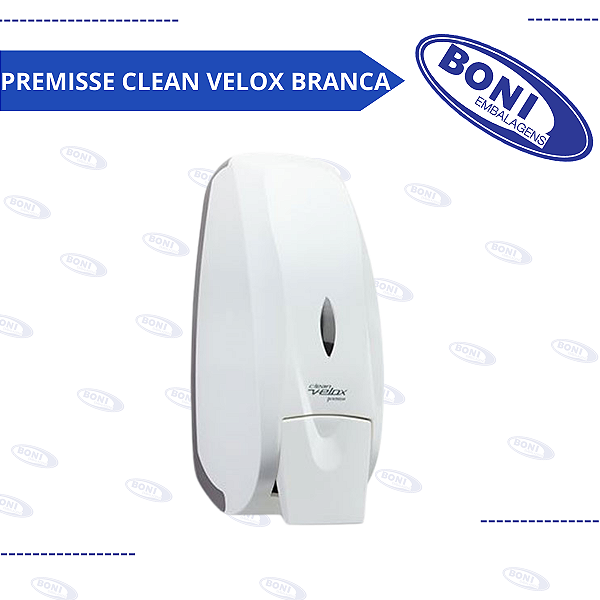 SABONETEIRA LIQUIDA PREMISSE SEM RESERVATORIO MANGUEIRA CLEAN VELOX BRANCA