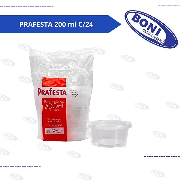 POTE REDONDO PRAFESTA 200 ml C/24