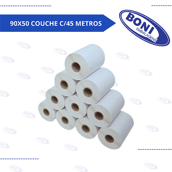 ETIQUETA 90X50 COUCHE C/45 METROS
