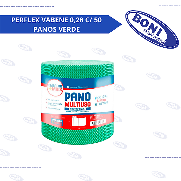 PANO PERFLEX VABENE 0,28 C/ 50 PANOS VERDE