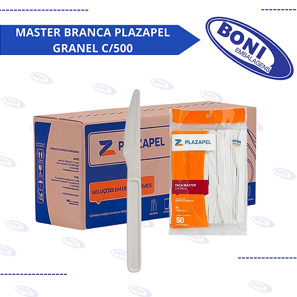 FACA MASTER BRANCA PLAZAPEL GRANEL C/500