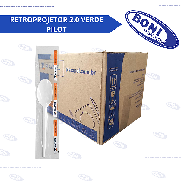 COLHER MASTER BRANCA PLAZAPEL GRANEL C/500