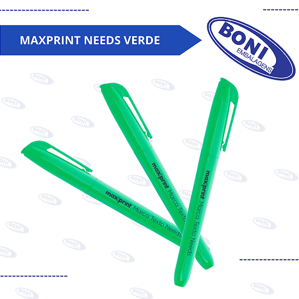 MARCA TEXTO MAXPRINT NEEDS VERDE