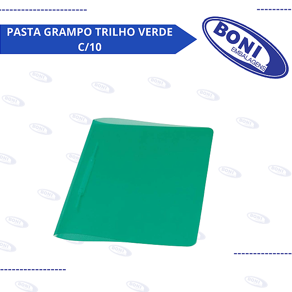 PASTA GRAMPO TRILHO VERDE C/10