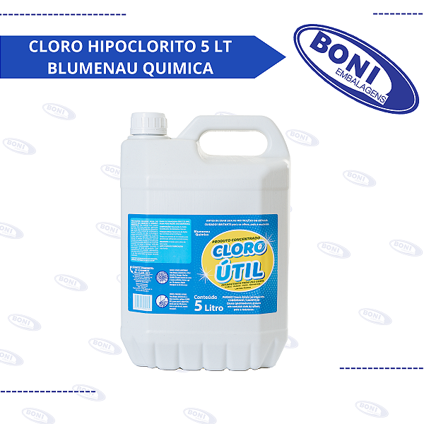 CLORO HIPOCLORITO 5 LT BLUMENAU QUIMICA