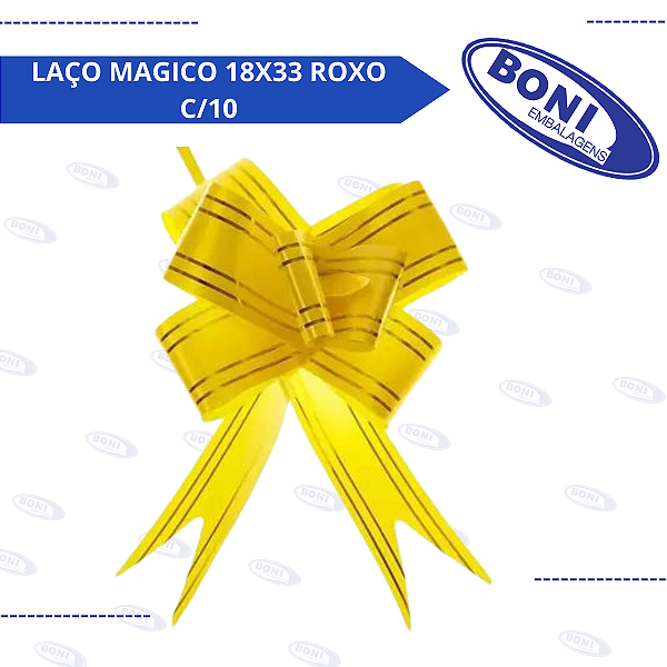 LAÇO MAGICO 30X47 AMARELO C/10