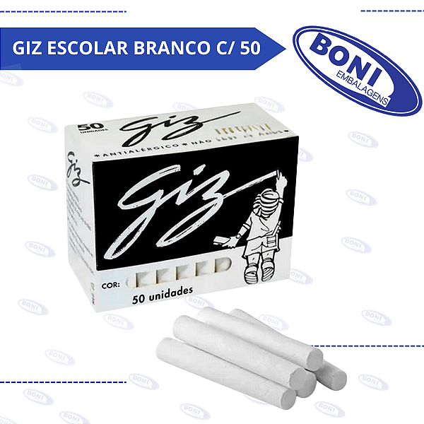 GIZ ESCOLAR BRANCO C/ 50