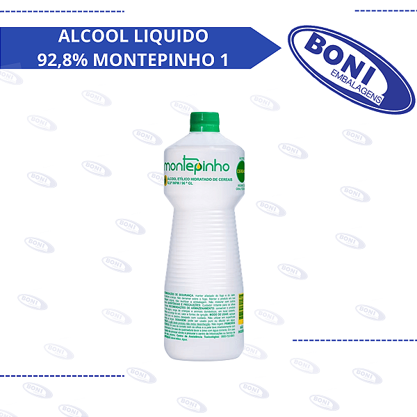 ALCOOL LIQUIDO 92,8% MONTEPINHO 1 LT