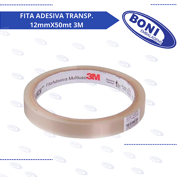 FITA ADESIVA TRANSP. 12mmX50mt 3M