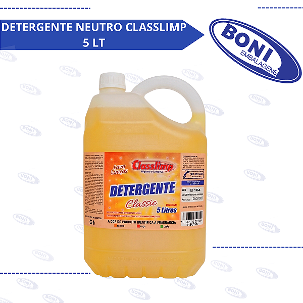 DETERGENTE NEUTRO CLASSLIMP 5 LT