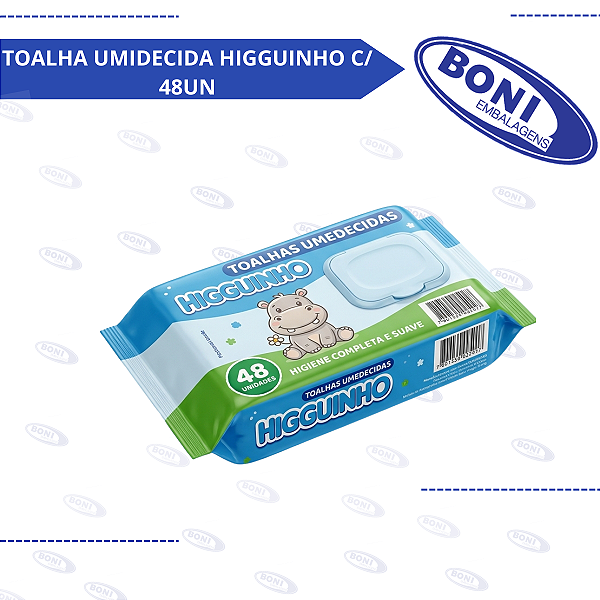TOALHA UMIDECIDA HIGGUINHO C/ 48UN