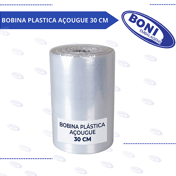 BOBINA PLASTICA AÇOUGUE 30 CM