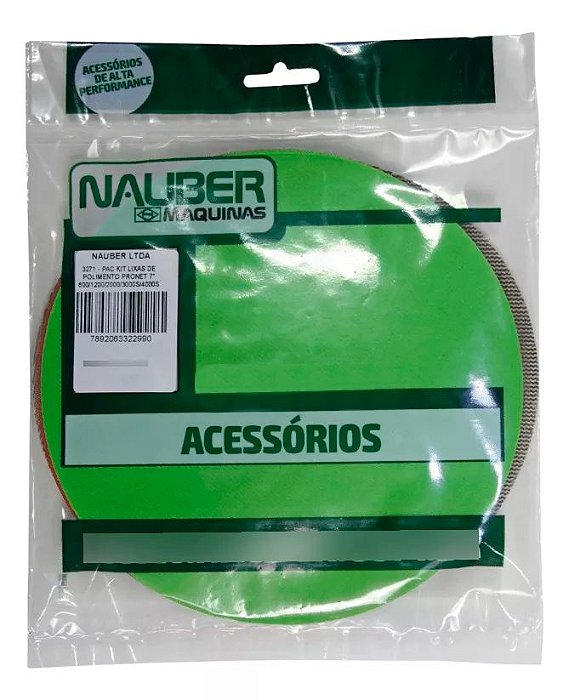 KIT LIXAS DE POLIMENTO PRONET 6" 400/600/1200/2000/3000S/4000S