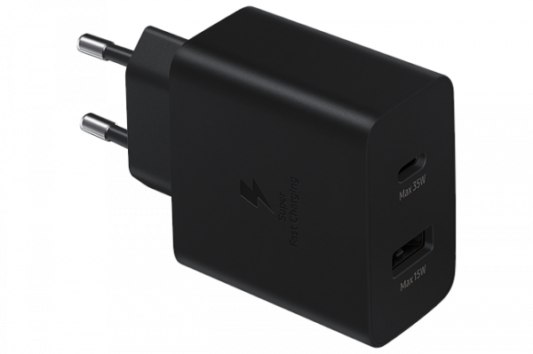 Carregador Samsung Fast Duo Travel Charger 35W USB-C / USB-A Preto