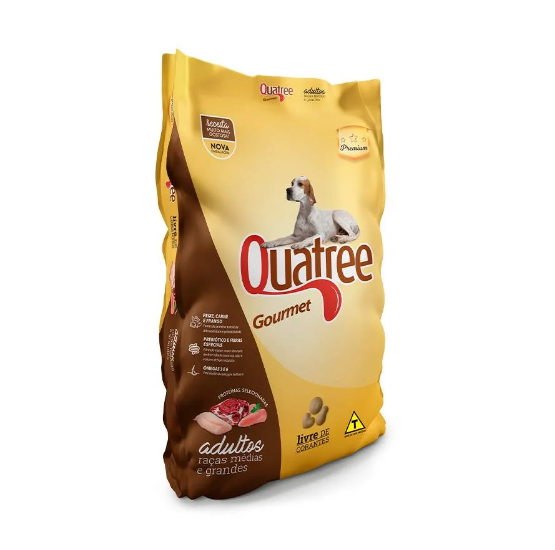 Quatree Gourmet Adulto Rmg Sem Corantes 15Kg
