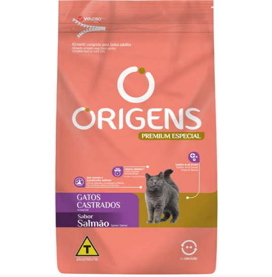 Origens Gato Cast Salmao 10,1Kg