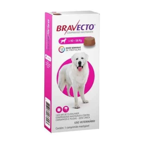Bravecto 1400mg 40 a 56Kg
