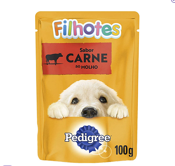 Sache Pedigree Filhote Carne 100G