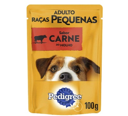 Sachê pedigree Carne ao Molho para Cães Adultos de Raças Pequenas