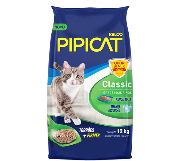 Areia Sanitária Kelco Pipicat Classic 12kg