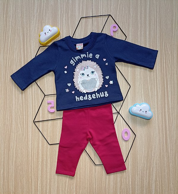conjunto moleton infantil -Estampado - tamanho P