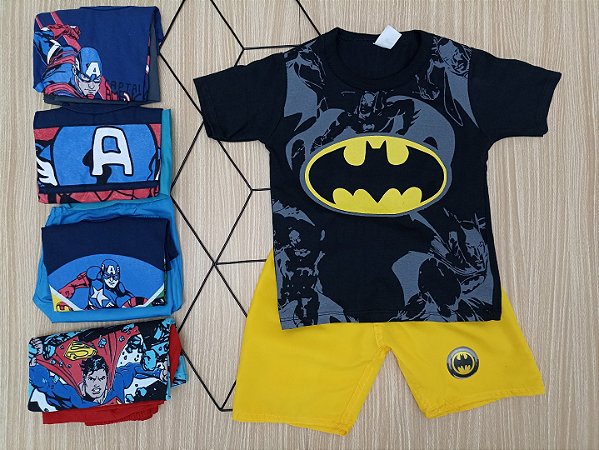 Conjunto Infantil Temático Heróis