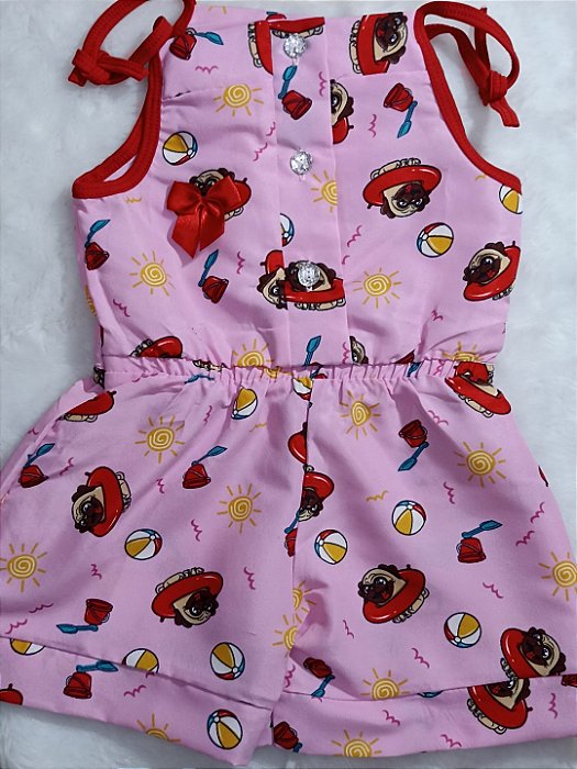 Macaquinho Infantil Estampado- Feminino