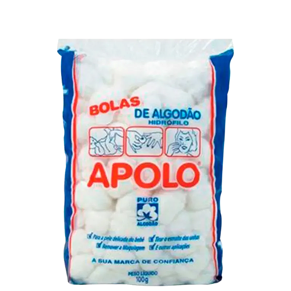 APOLO BOLAS DE ALGODÃO 100G