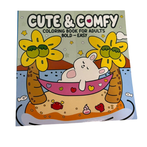 Livro Para Colorir Cute & Comfy Adulto